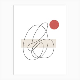 Abstract Lines And Shapes Art Print