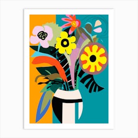 Flowers In A Vase 4 Art Print