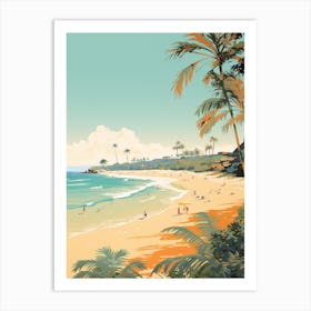 Noosa Main Beach Golden Tones 3 Art Print