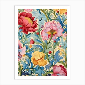 Floral Wallpaper 41 Art Print