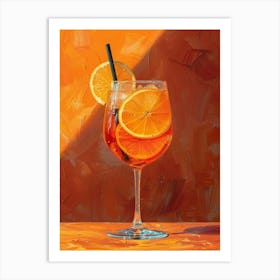 Aperol Spritz Orange 76 Art Print