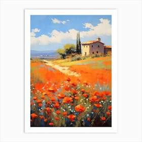 Tuscan Poppies 2 Art Print