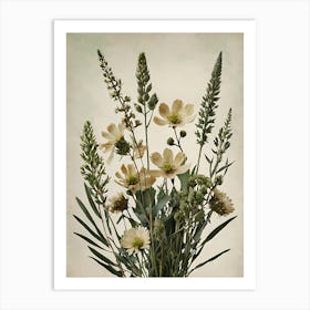 Wildflowers In A Vase Art Print