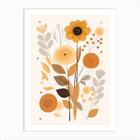 Autumn Flowers 1 Art Print