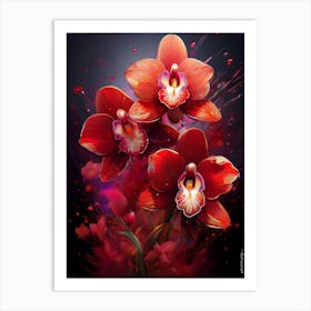 Wild Orchids Art Print