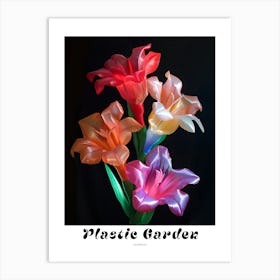 Bright Inflatable Flowers Poster Gladiolus 3 Art Print