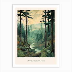 Olympic National Forest Art Print