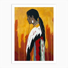Illinois Ideals In Abstract Art ! Native American Art Art Print