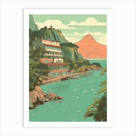 Rio De Janeiro Brazil Travel Illustration 2 Art Print