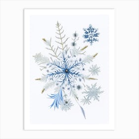 Bullet, Snowflakes, Quentin Blake Illustration Art Print