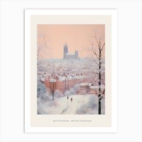 Dreamy Winter Painting Poster Nottingham United Kingdom 1 Art Print