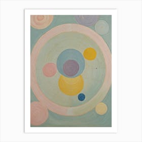 Circle Thoughts In Pastel Art Print