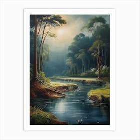 River In The Woods 1 Art Print