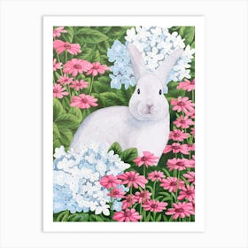 Rabbit In Garden Art Print