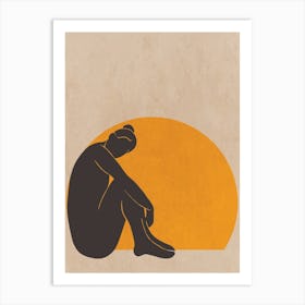Sunset Mood (Orange) Art Print