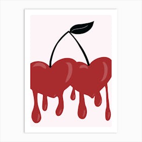 Bleeding Cherries Art Print