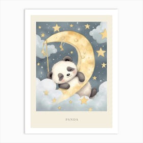 Sleeping Baby Panda 3 Nursery Poster Art Print