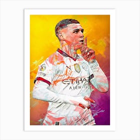 Phil Foden 1 Art Print