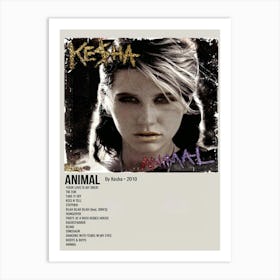 Animal By Kesha 2010 Poster Art Print