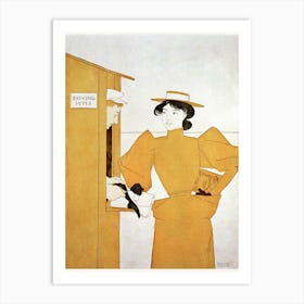 Woman Picking Up Bathing Suits (1896), Edward Penfield Art Print