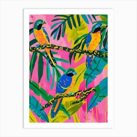 Tropical Birds 1 Art Print