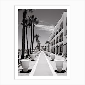 Marbella, Spain, Mediterranean Black And White Photography Analogue 2 Art Print