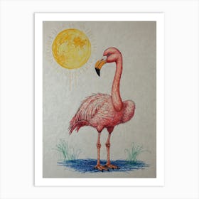 Flamingo 35 Art Print