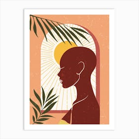 Illustration Of A Woman Art Print