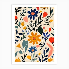 Floral Pattern 20 Art Print