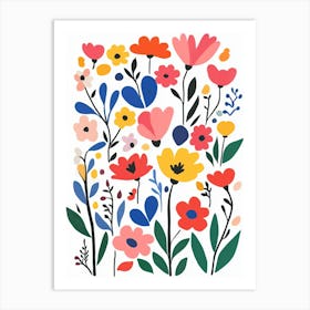 Flowers In The Garden 7 Art Print