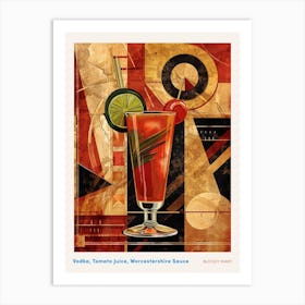 Art Deco Bloody Mary 2 Poster Art Print