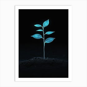 Glowing Plant Art Print