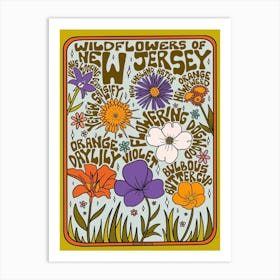 New Jersey Wildflowers Art Print