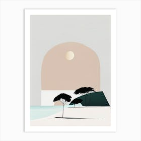 Pemba Island Tanzania Simplistic Tropical Destination Art Print