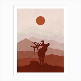 Elk Animal Art Print