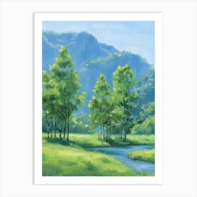 Landscape Painting 35 Art Print