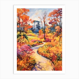Autumn Gardens Painting Atlanta Botanical Garden 1 Art Print