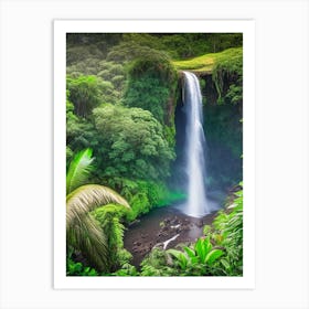 Millaa Millaa Falls, Australia Realistic Photograph (3) Art Print