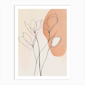 Abstract Floral Painting 9 Art Print