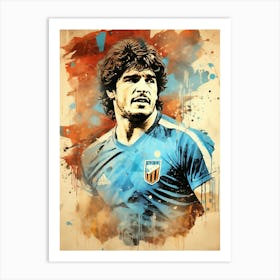 Diego Maradona (2) Art Print