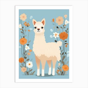 Baby Animal Illustration  Alpaca 5 Art Print