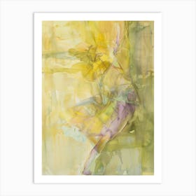 Dancer In Yellow Art Print