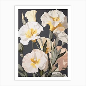 Lisianthus 1 Flower Painting Art Print