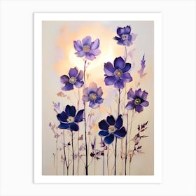 Purple Flowers 6 Art Print