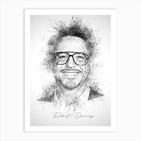 Robert Downey Art Print