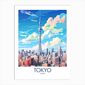 Tokyo Travel Print Japan Gift Art Print