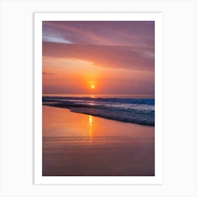 Sunset On The Beach Art Print