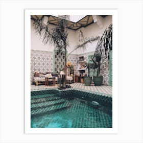 Moroccan Pool Art Print