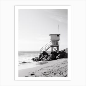 Malibu, Black And White Analogue Photograph 3 Art Print