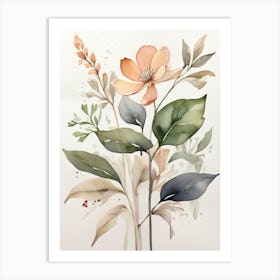 Watercolor Flowers 13 Art Print